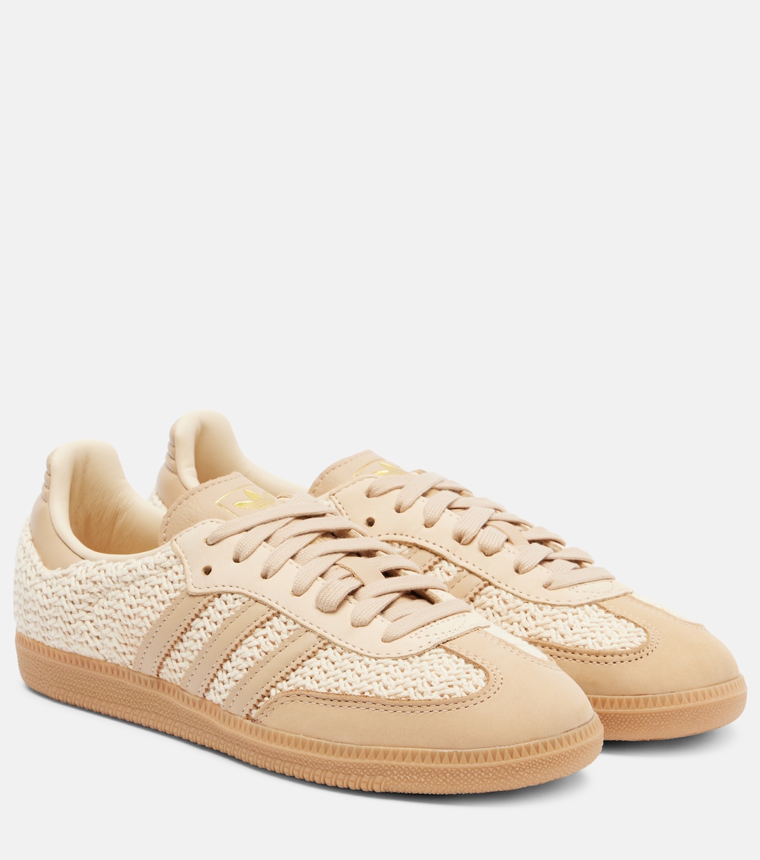 Кроссовки Samba OG с кожаными вставками Adidas, Sand Strata/Magic Beige/Gum 3