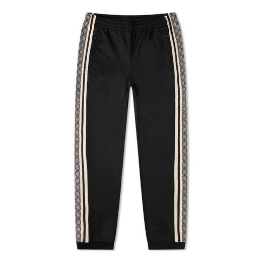 

Спортивные штаны GUCCI Oversize Technical Jersey Jogging Pant GG Logo Side Ribbon Jogging Pants For Men Black, черный