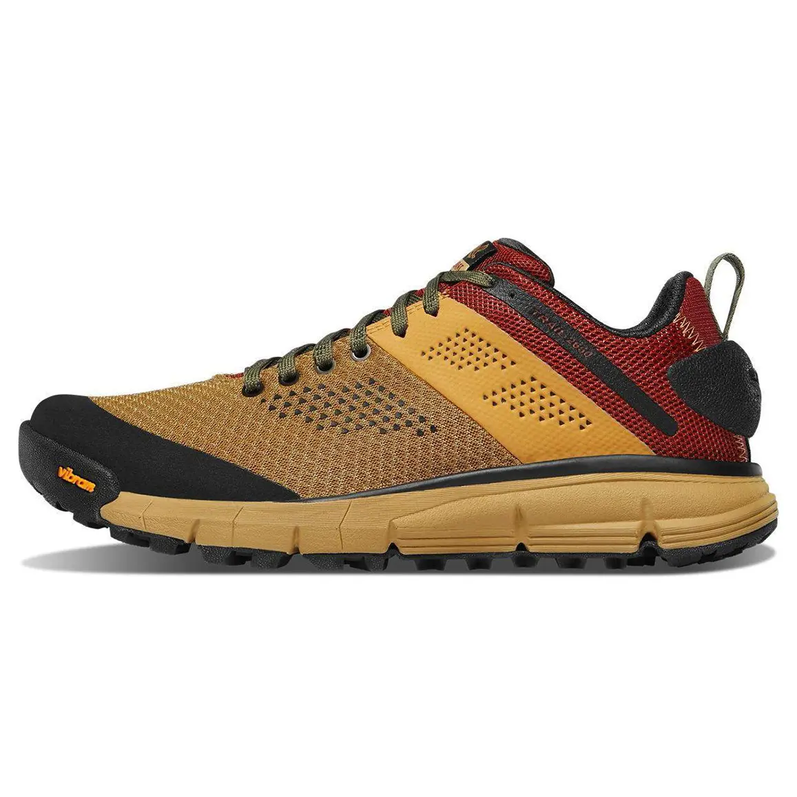 

Danner Женские низкие уличные кроссовки Trail 2650 с амортизацией, противоскользящей и износостойкой подошвой, красного, желтого и черного цвета