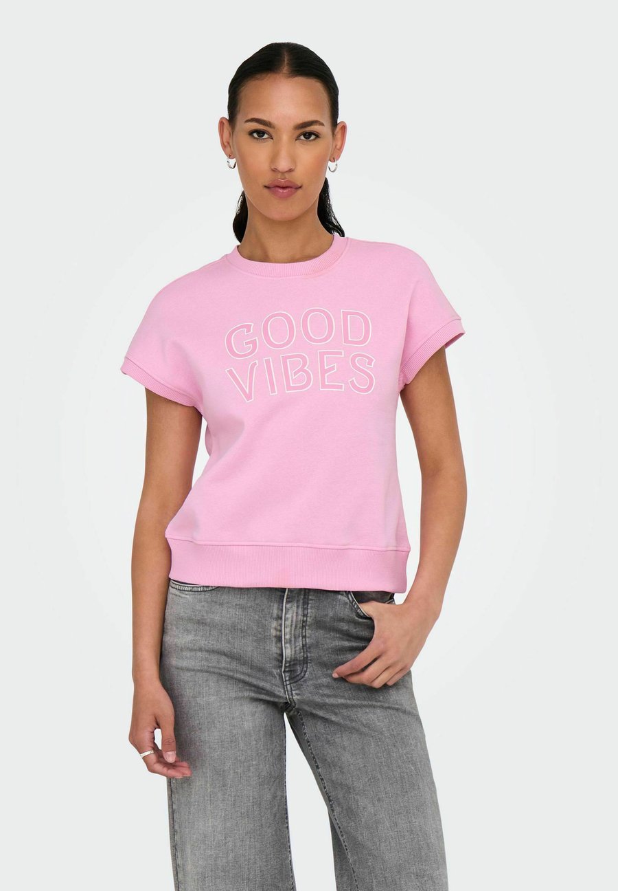 

Футболка ONLY Print T-shirt, Pink Frosting/Pink, Розовый, Футболка ONLY Print T-shirt, Pink Frosting/Pink