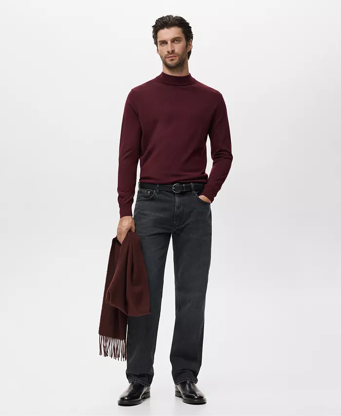 

Мужской шерстяной водолазка Mango, красный