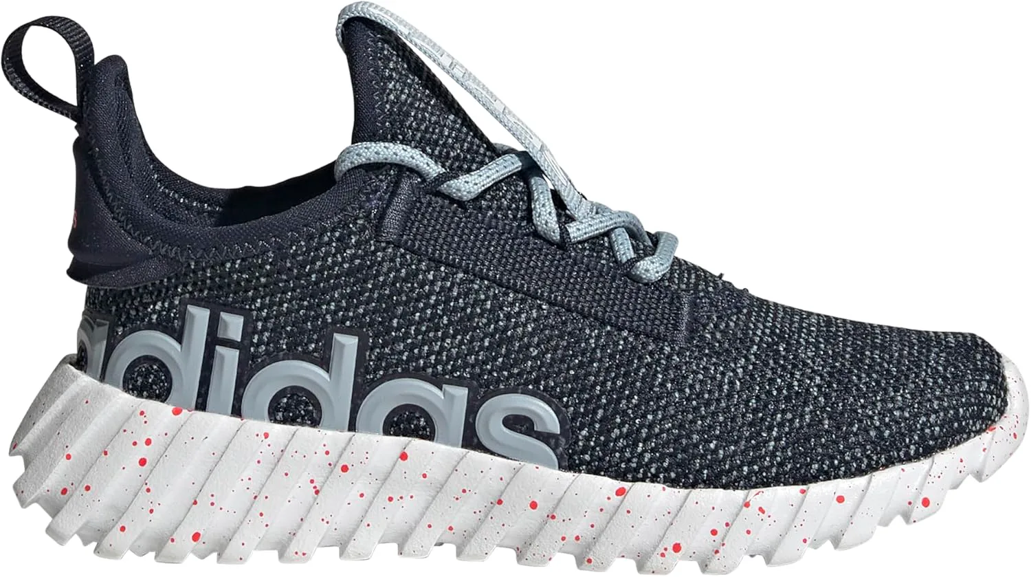 Кроссовки Adidas Kids Boys Kaptir 3.0 на шнуровке для мальчиков, повседневные - черные, синий/красный — фото 2