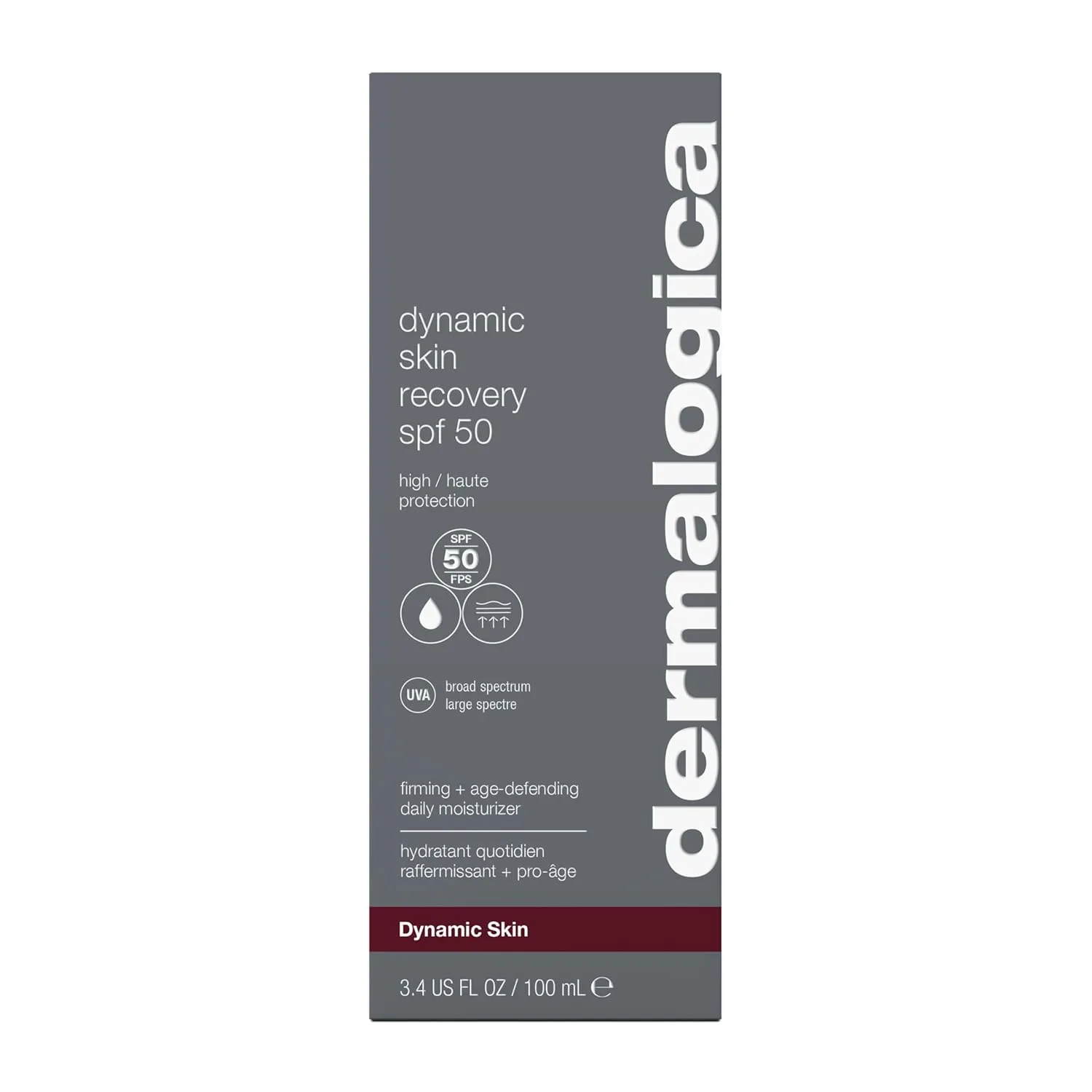 Dermalogica Dynamic Skin Recovery SPF50, увлажняющий солнцезащитный крем для лица против старения, средней плотности, нежирный, широкого спектра действия. 100 мл (1 шт.) — фото 2