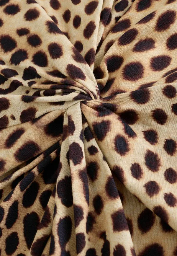Трикотажное платье Next, Leopard Print — фото 3