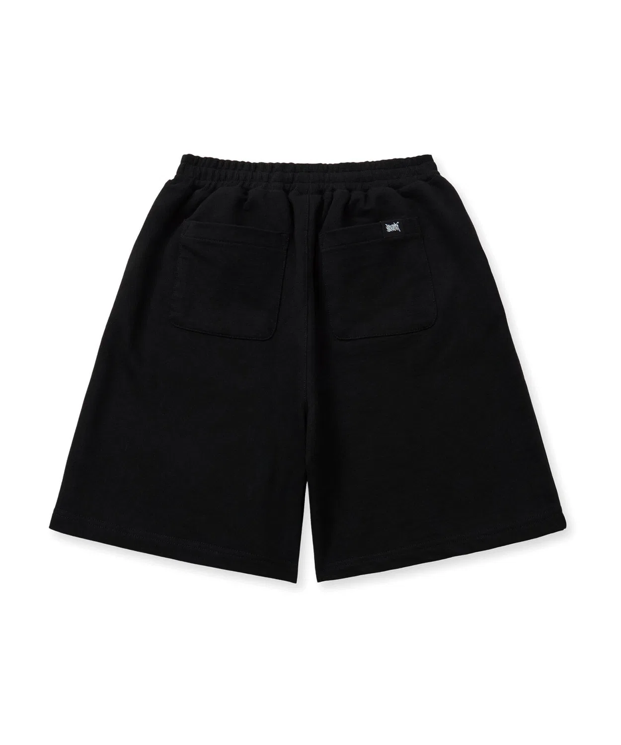 Детские чёрные хлопковые шорты с нашивкой от Brownbreath Kids — фото 3