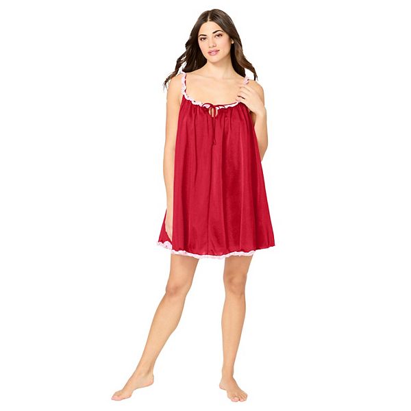 

Платье-бэбидолл с рюшами Plus size Amoureuse, Classic Red