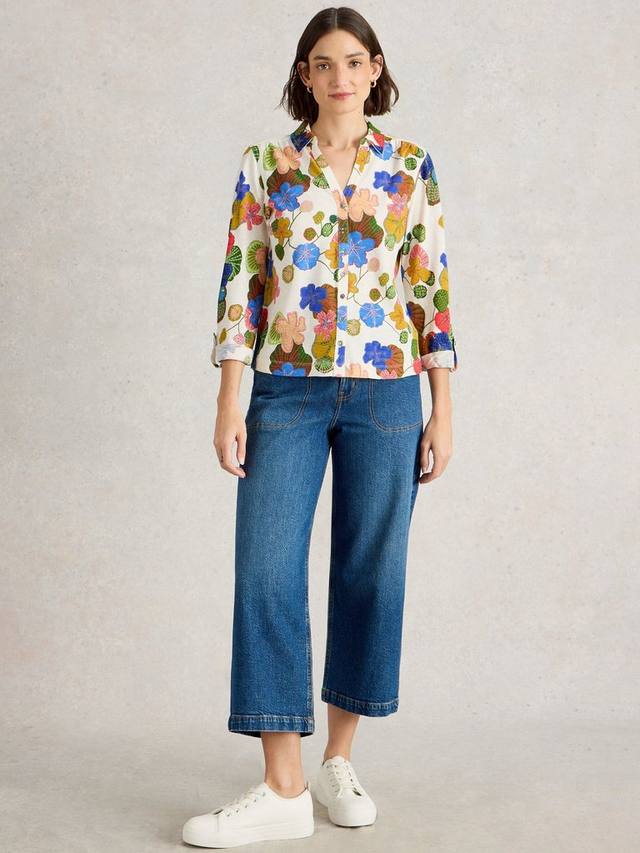 

Футболка Annie Floral Jersey White Stuff, Ivory/Multi