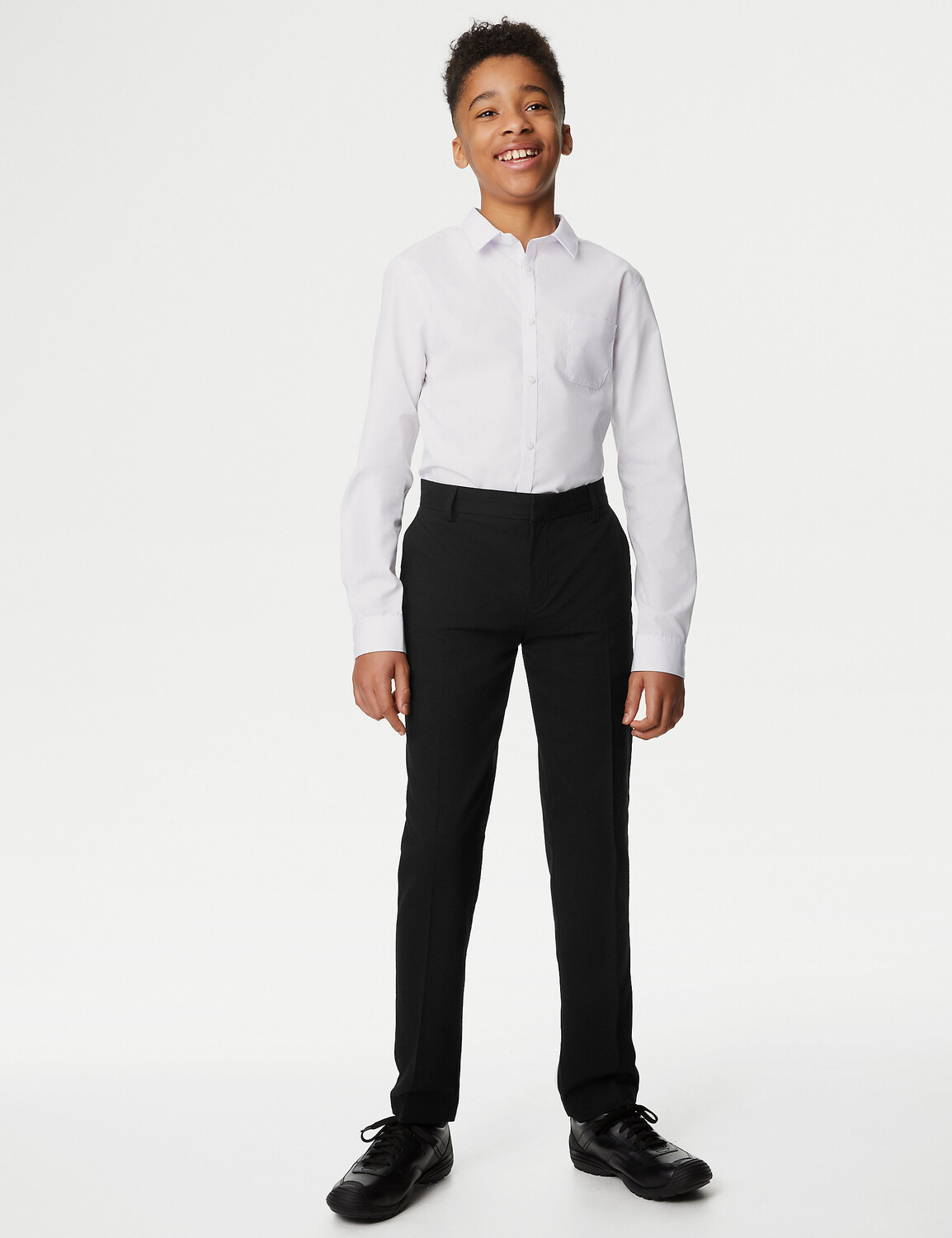

Школьные брюки узкого кроя для мальчиков (2–18 лет) Marks & Spencer, черный