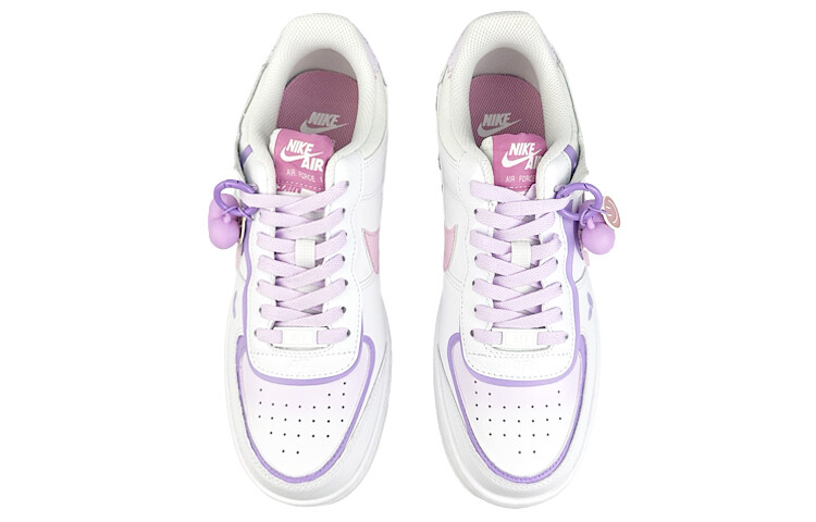 Кроссовки Nike Air Force 1 Skateboarding Shoes Women's Low-top Pink/Purple, белый — фото 4