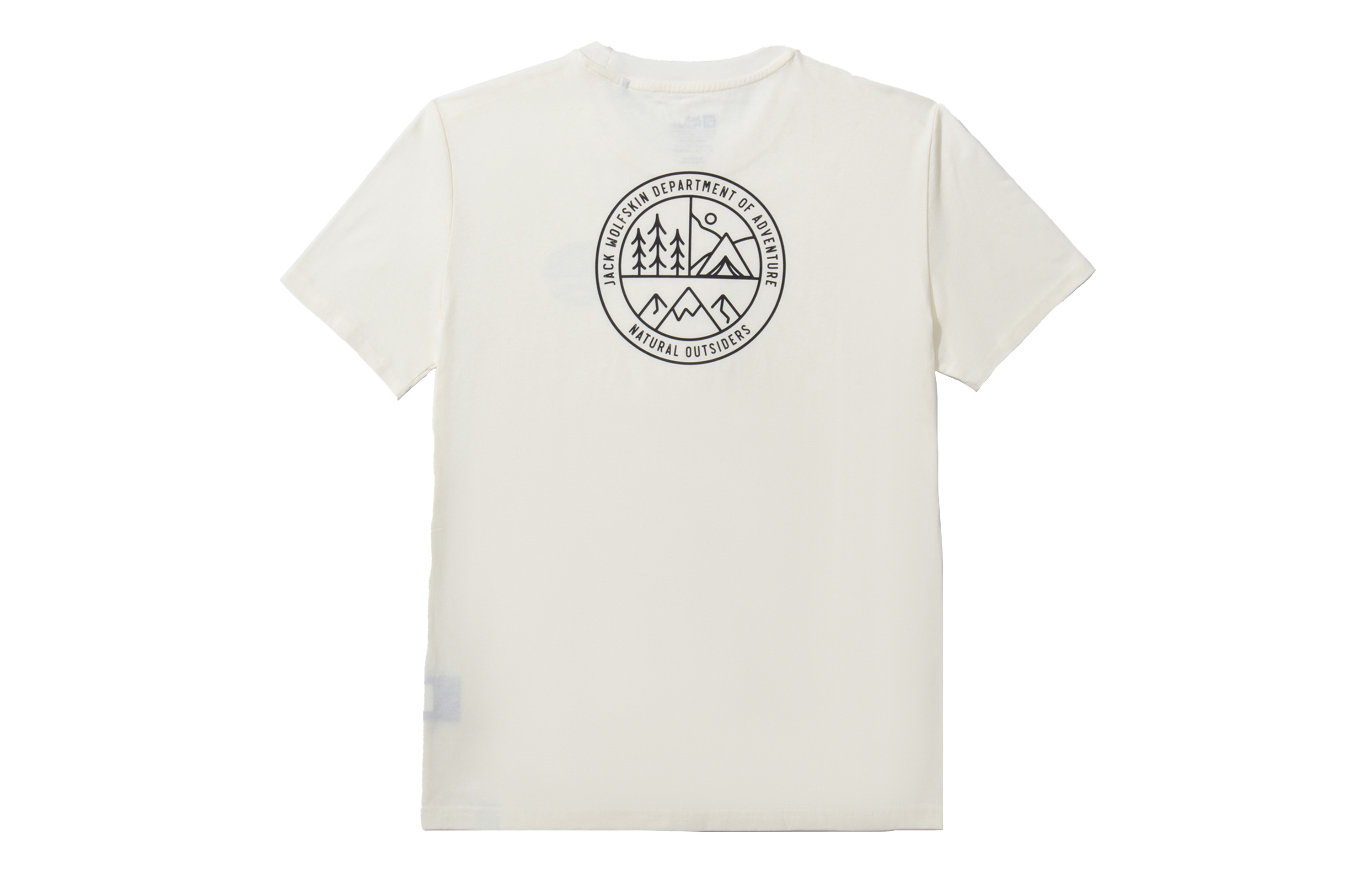 

Футболки унисекс с круглым вырезом, умеренно прямой крой Jack Wolfskin, айвори/5152