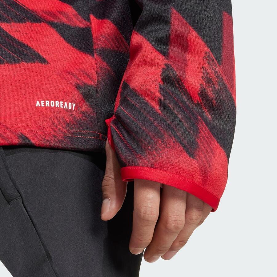 ADIDAS Предматчевая теплая футболка Манчестер Юнайтед 25/26 — фото 4