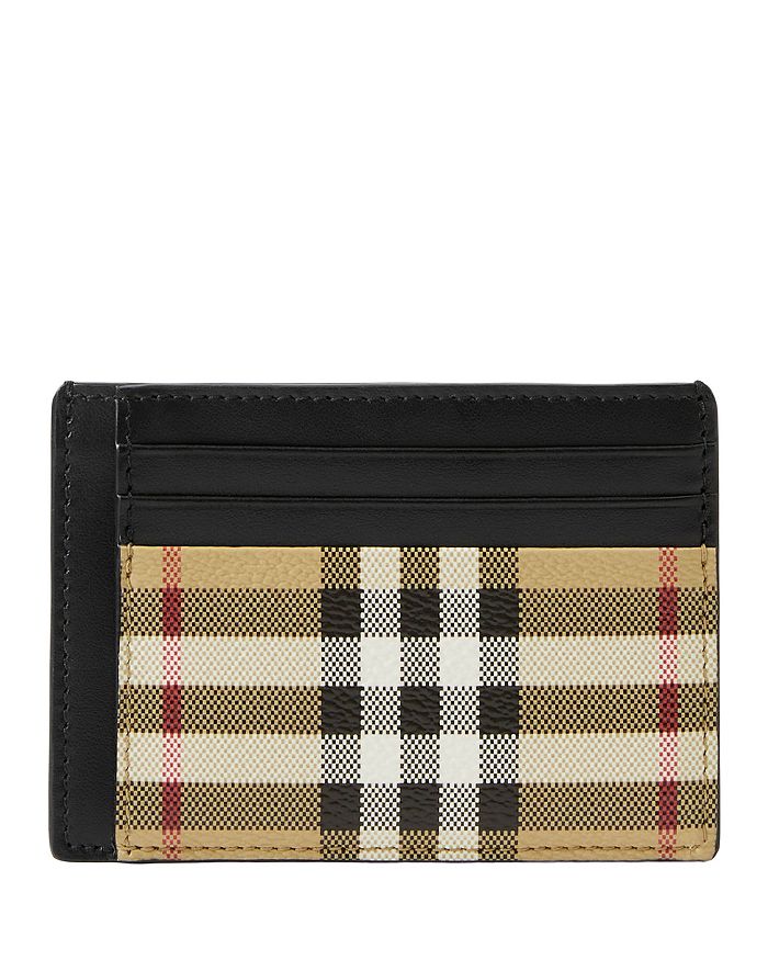 

Чехол для карт Check Clip Burberry, коричневый/бежевый
