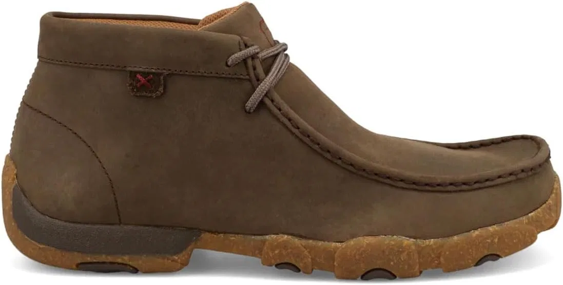 Мужские повседневные мокасины Twisted X Chukka с мыском - Mdm0095, Dark Brown — фото 3