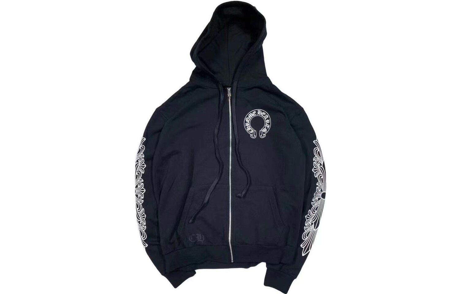 

Толстовка унисекс черная Chrome Hearts, черный