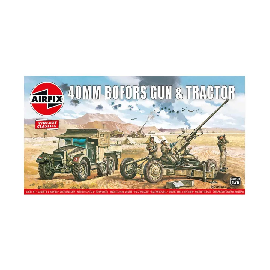 

40-мм пушка и трактор Bofors, Vintage Classics (1:76) (Airfix)