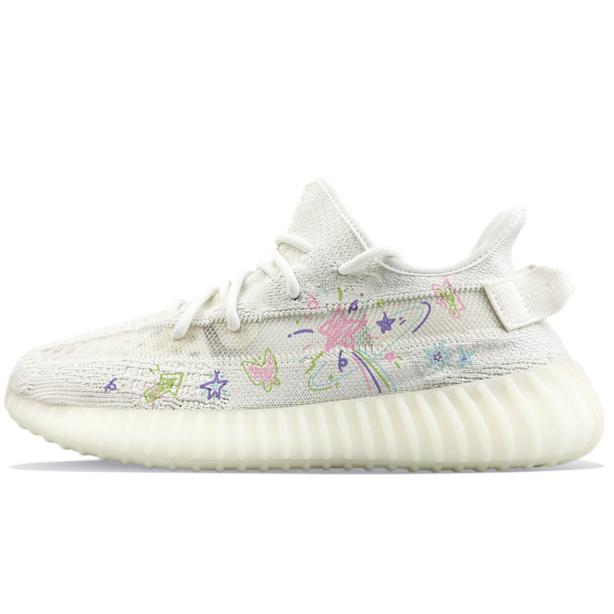 Кроссовки adidas originals Yeezy Boost 350 Lifestyle Shoes Unisex Low-top Pink, белый