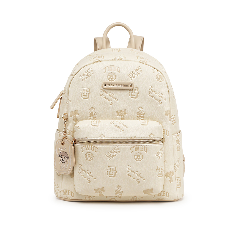 

Teenie Weenie Женский рюкзак ПУ кремово-абрикосовый желтый, Cream Yellow-L