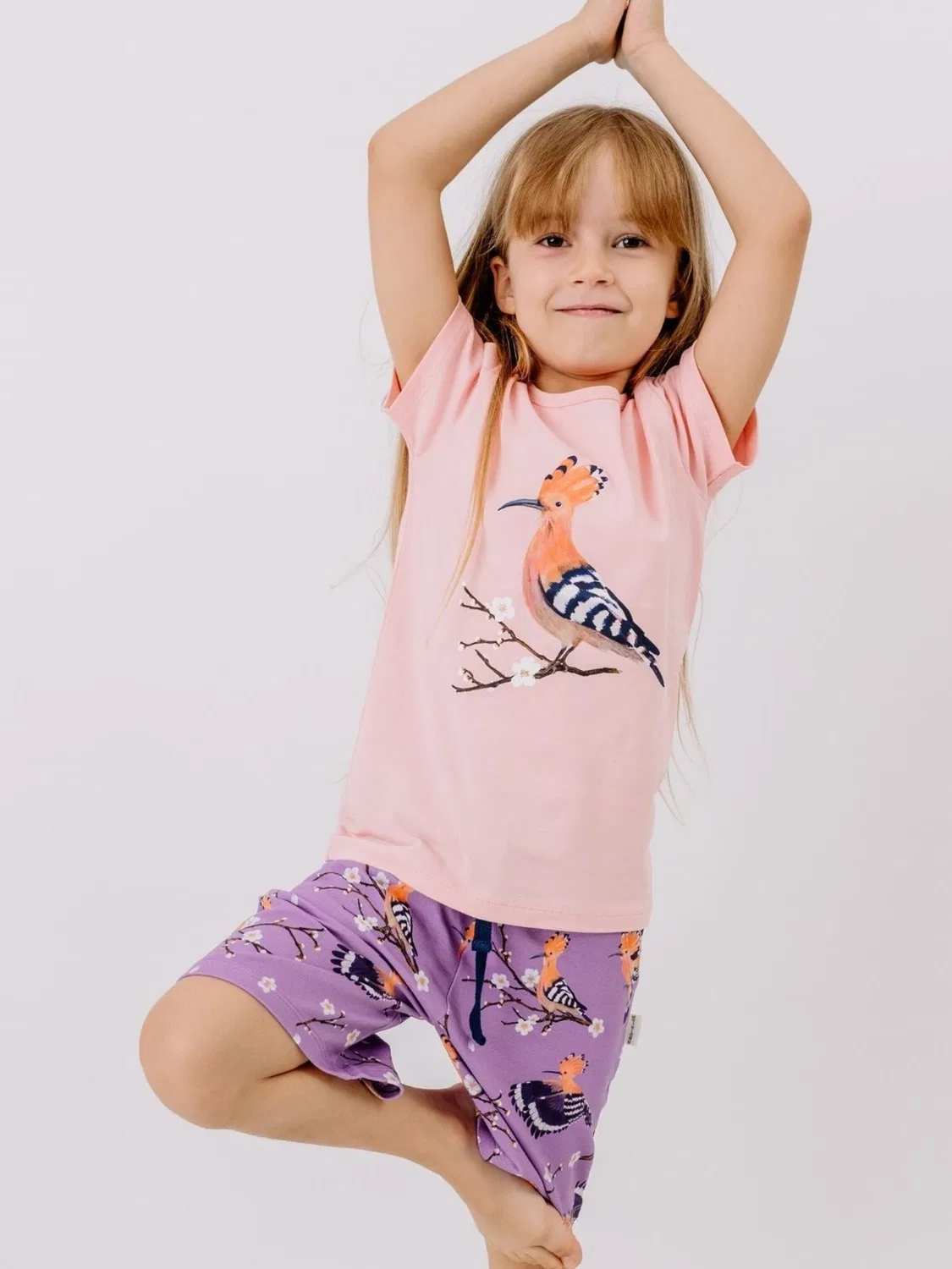 Футболка 'Walkiddy - Happy Hoopoes T-Shirt' Walkiddy, Rose — фото 2