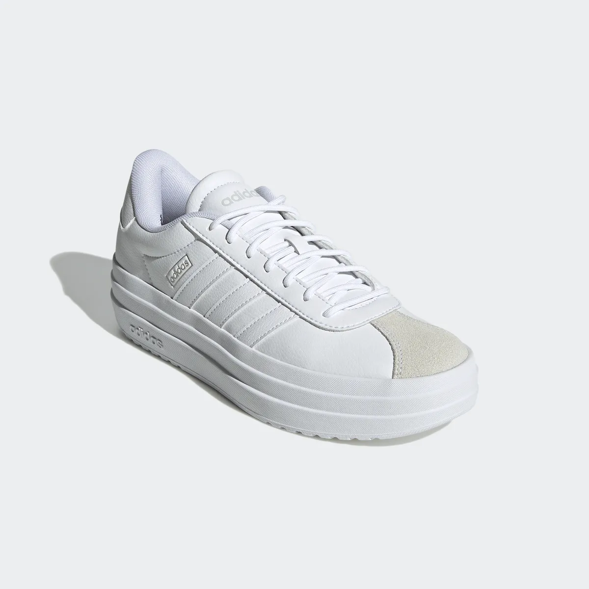 Кроссовки Adidas Sportswear "VL COURT BOLD", дизайн по стопам Adidas Gazelle Bold, белый
