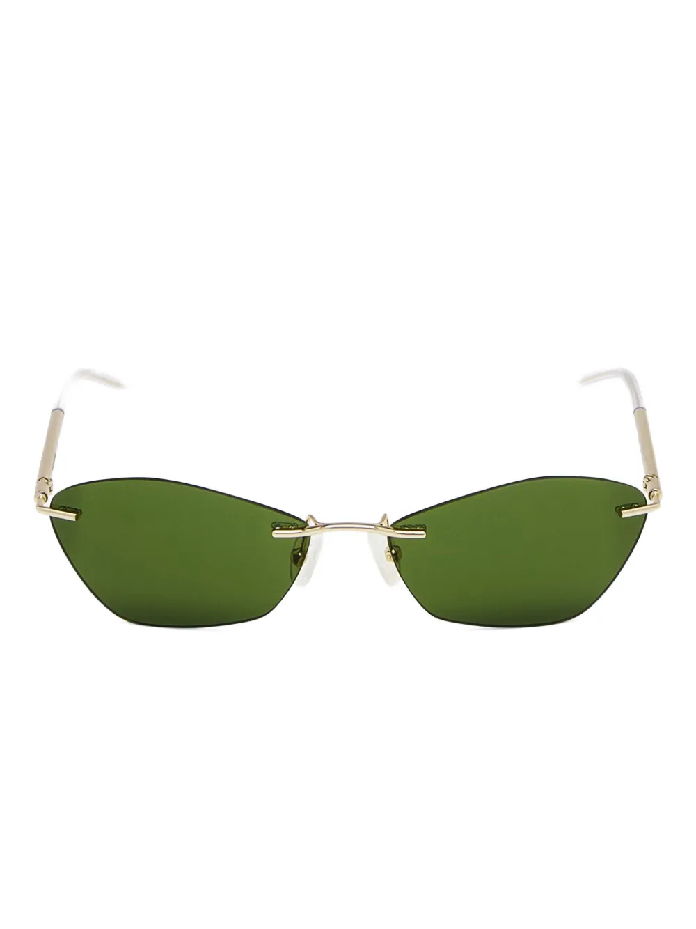 

Солнцезащитные очки в оправе «кошачий глаз» Alexander Mcqueen, золотистый