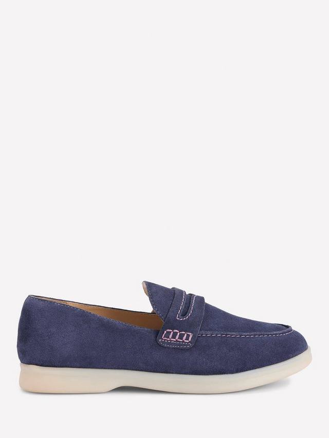 Мягкие замшевые лоферы Easy Boden, Navy