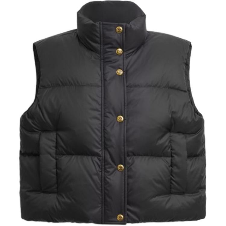 

COACH Пуховая жилетка женская черная