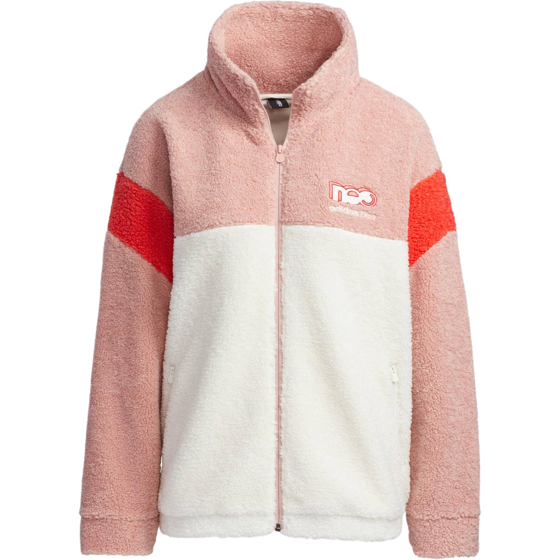 

Бархатная куртка Adidas Neo розовая белая