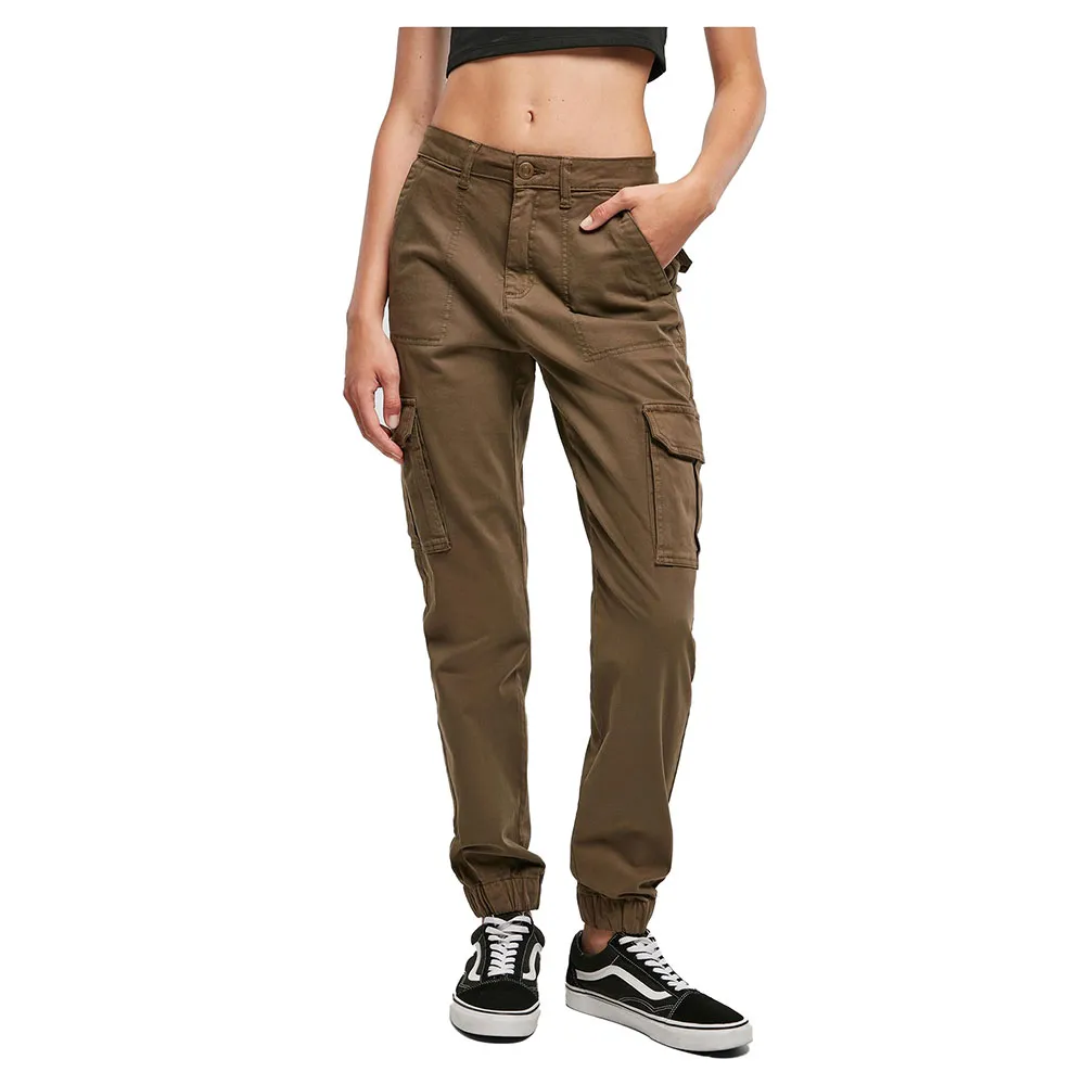 

Брюки Urban Classics Cotton Twill Utility, коричневый