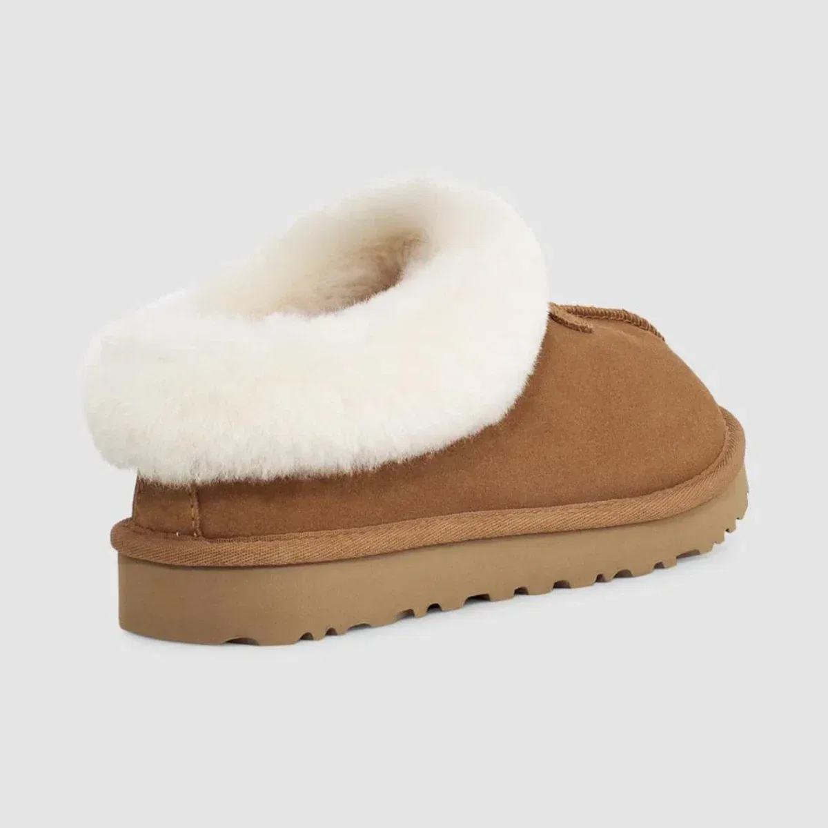 Мужские тапочки UGG Tazzette 1134810-CHE, цвет каштановый, замша, подкладка из овчины, RHS7049 — фото 4