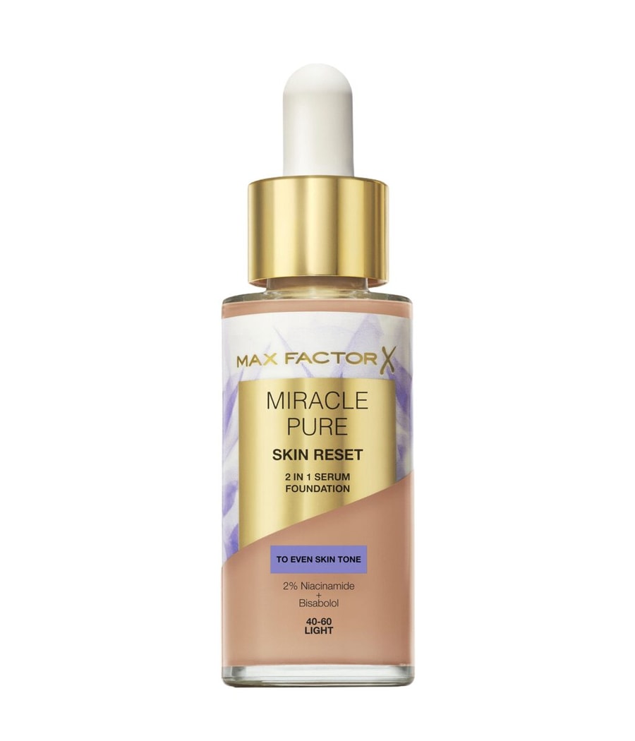 

Жидкая основа Max Factor Miracle Pure Skin Reset, 40-60 light, 30 ml