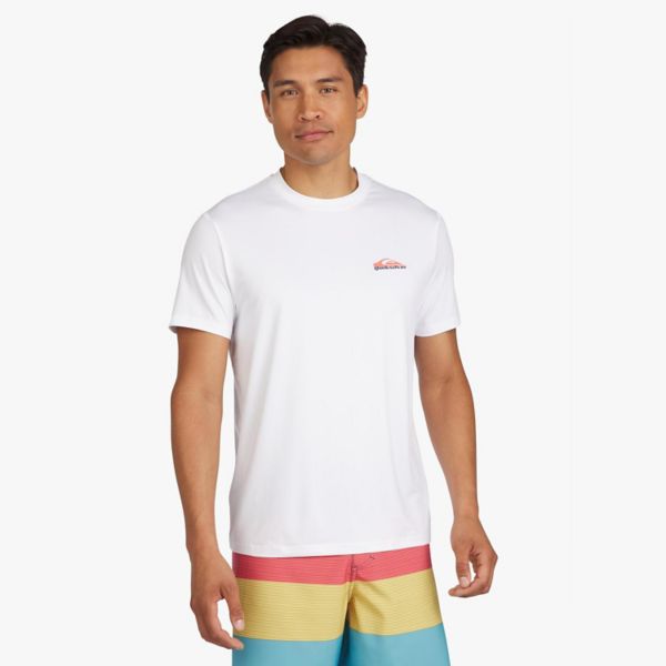 

Мужская футболка с коротким рукавом для серфинга UPF 50 Quiksilver, белый