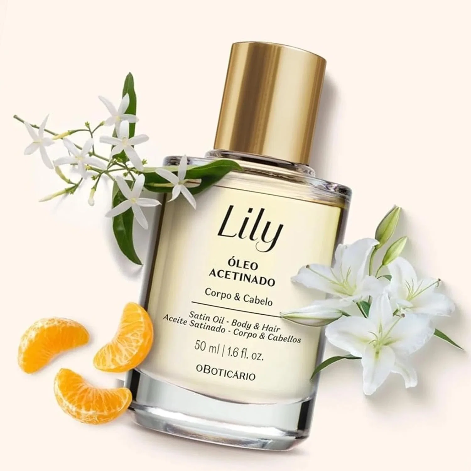 Масло для волос и тела Lily Satin Luxury Multi-Purpose Oil O Boticário — фото 4