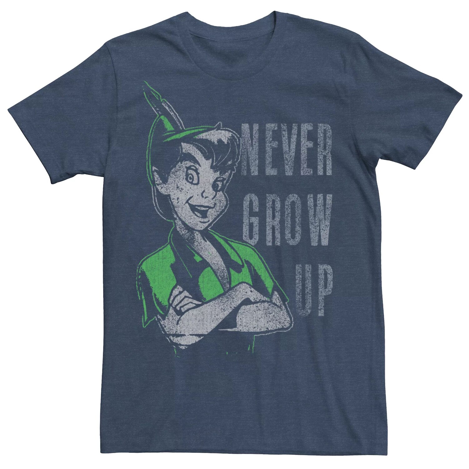 

Мужская винтажная футболка Disney Peter Pan Never Grow Up Licensed Character