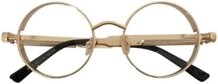 

Ретро круглые солнцезащитные очки для женщин в стиле стимпанк с металлической оправой, винтажные круглые солнцезащитные очки для мужчин и женщин, зеркальные, UV400 MTZJH, 8