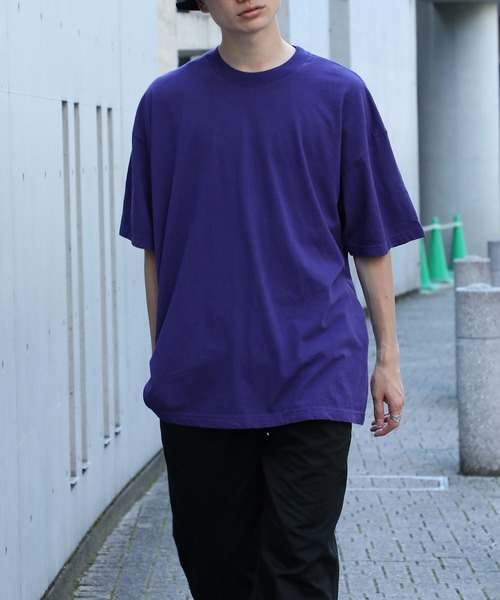 

LOS ANGELES APPAREL Футболка с круглым вырезом, окрашенная в готовом виде, плотность 185 г, темно-фиолетовый