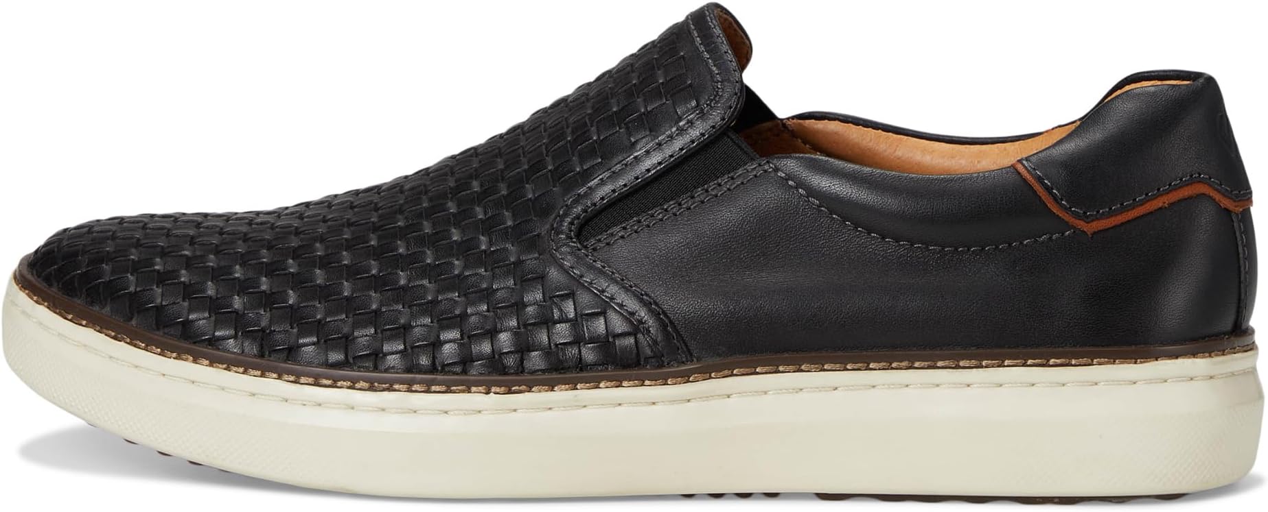 Кроссовки Johnston & Murphy Men's Mcguffey 2 Woven Slip-On, Black Woven Full Grain — фото 4