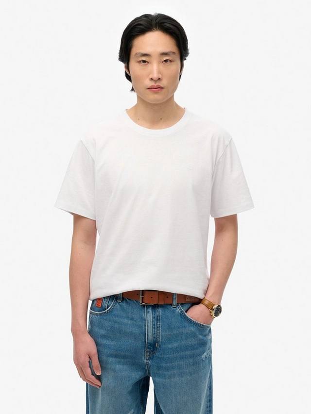 

Футболка essentials из органического хлопка обычной посадки с коротким рукавом Superdry, цвет Optic