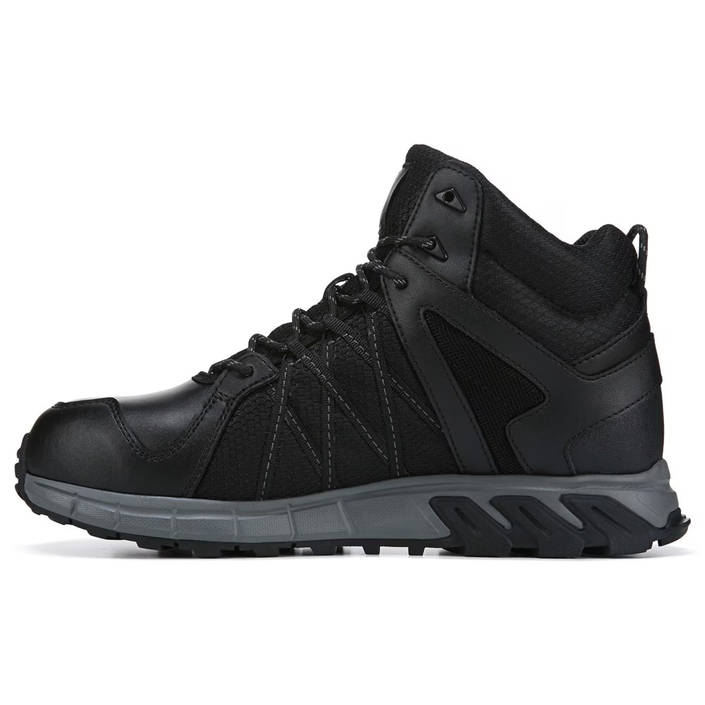 Рабочие ботинки с защитным пластинчатым носком Trailgrip Reebok Work, black/grey — фото 3