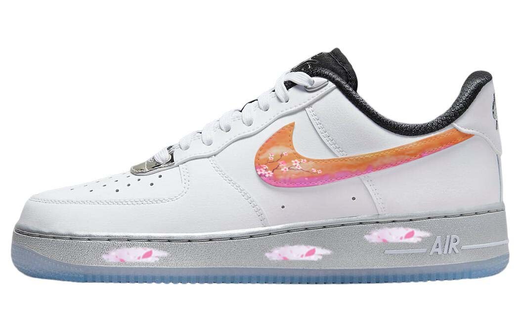 

Кроссовки Nike Air Force 1 Skateboard Shoes Women's Low-Top White Pink, Белый, Кроссовки Nike Air Force 1 Skateboard Shoes Women's Low-Top White Pink