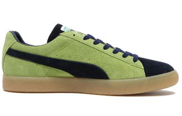 Кроссовки suede vtg mij jasmine green casual skateboarding shoes black brown Puma, зеленый — фото 2
