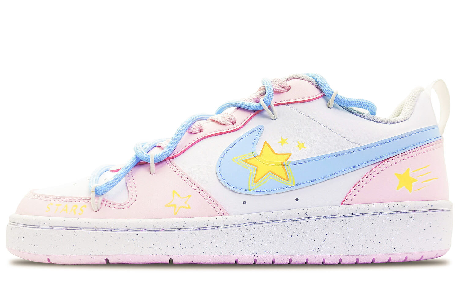 

Кроссовки Nike Court Borough Skateboard Shoes Women's Low-Top Pink/Yellow