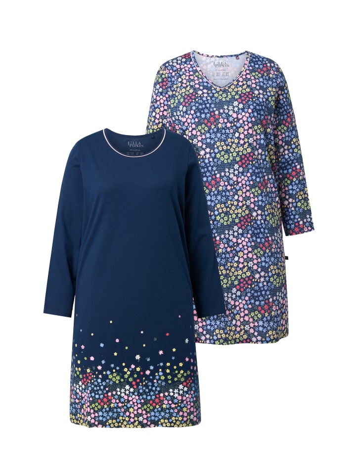 

Ulla Popken Ночная рубашка темно-синего цвета