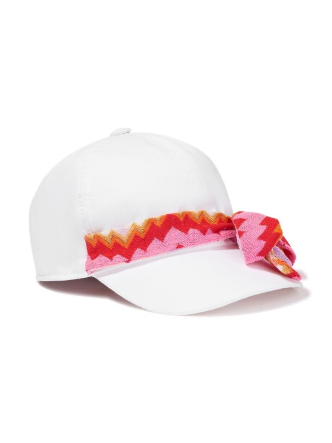 

Missoni Kids zig-zag bow cap, белый