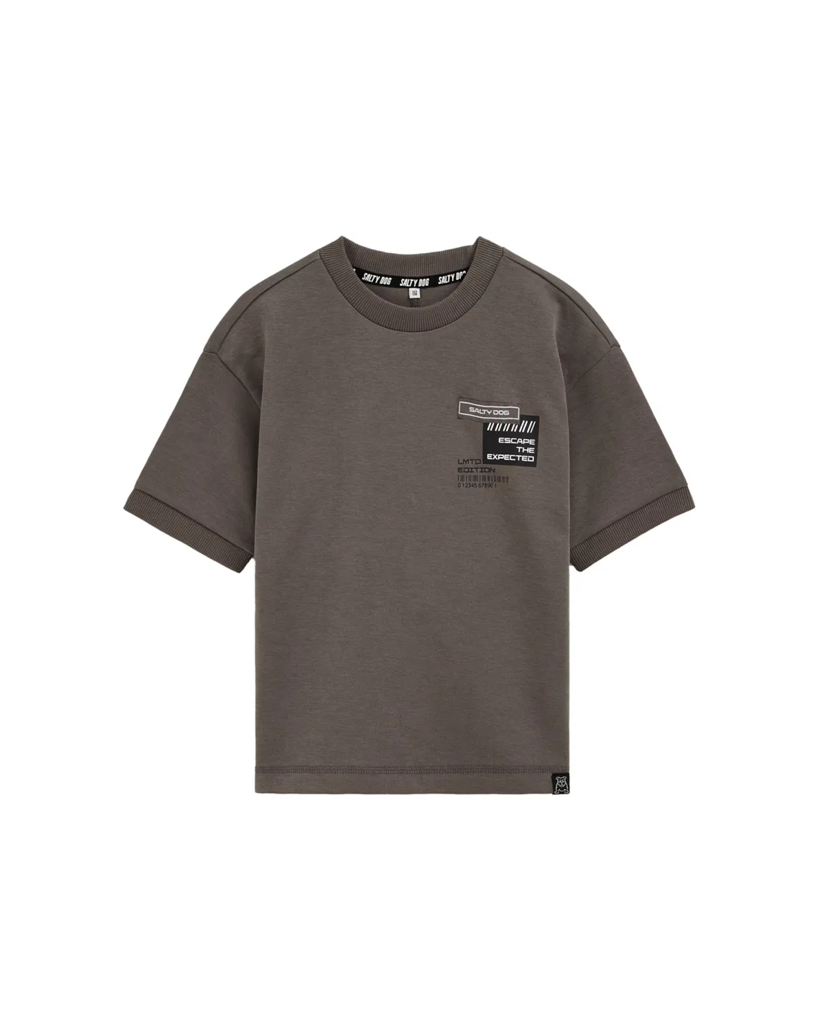 Футболка 'Salty Dog' We Fashion, Dark Grey