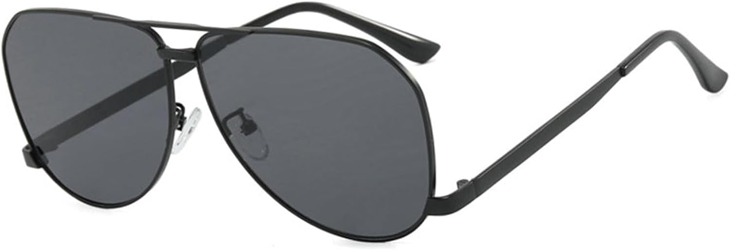 

Женские солнцезащитные очки Helena Oversized Oval в роскошной винтажной металлической оправе, модные солнцезащитные очки-пилот с двойным лучом и защитой от УФ-излучения UV400, C5