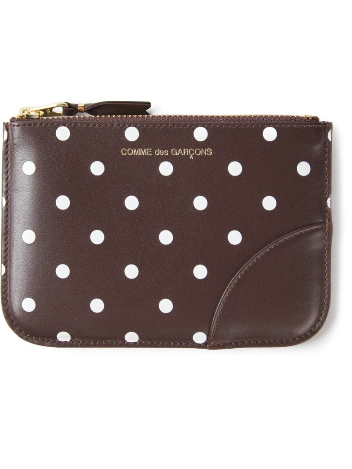 

Comme Des Garçons Wallet кошелек в горох, коричневый