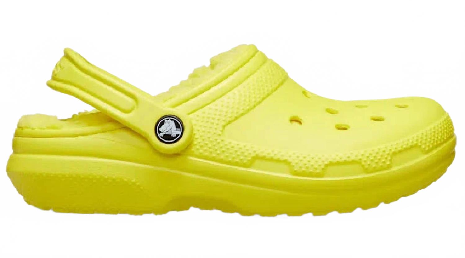 

Crocs Мужские классические сабо на подкладке, желтого цвета