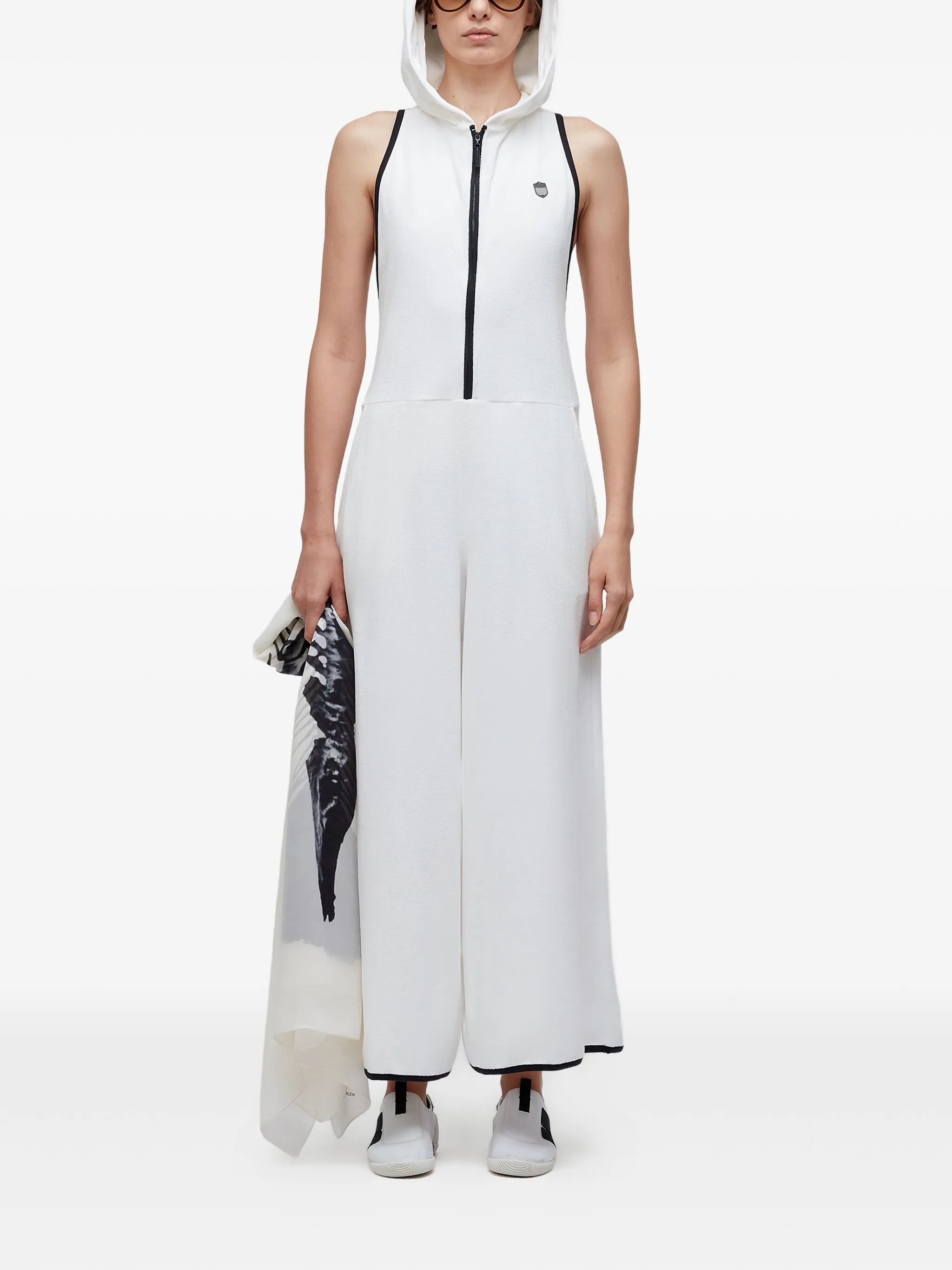 

Комбинезон без рукавов с капюшоном Osklen, белый