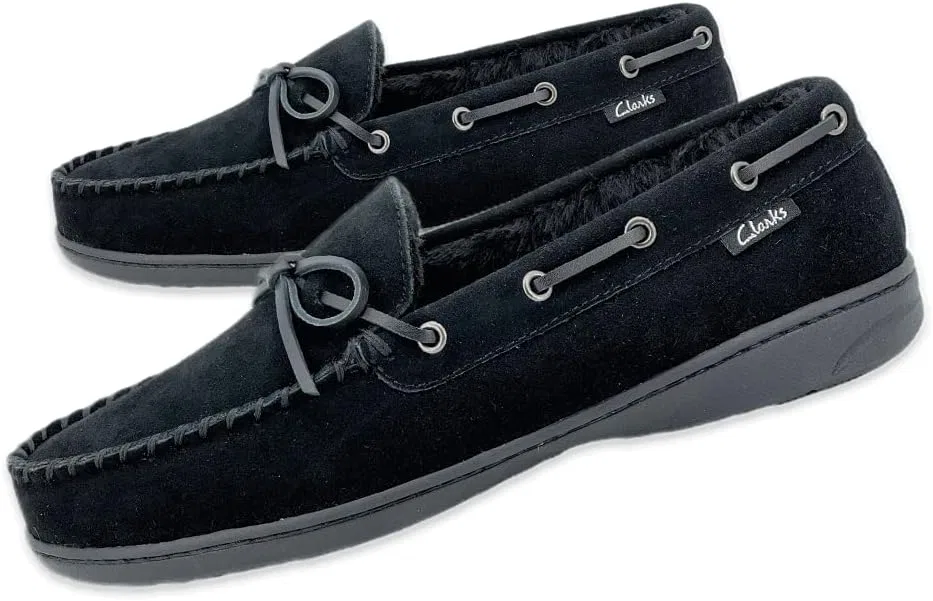 Мокасины тапочки Clarks, черный