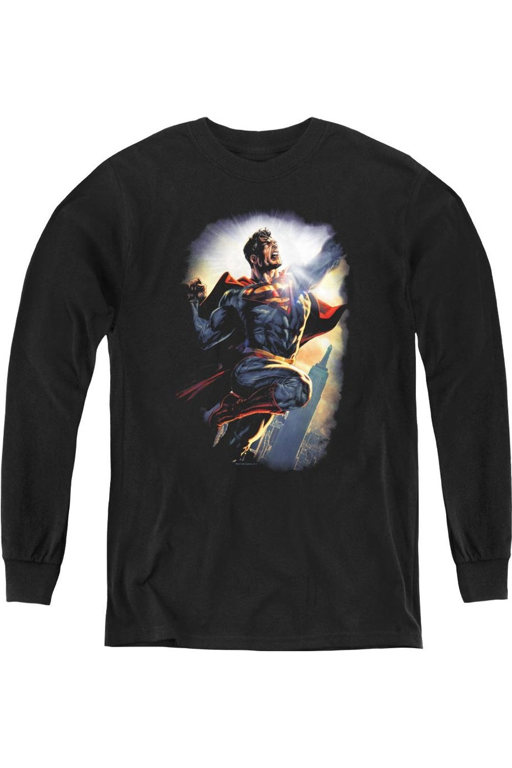 

Футболка с длинным рукавом Superman Ck Superstar для детей Gildan, черный